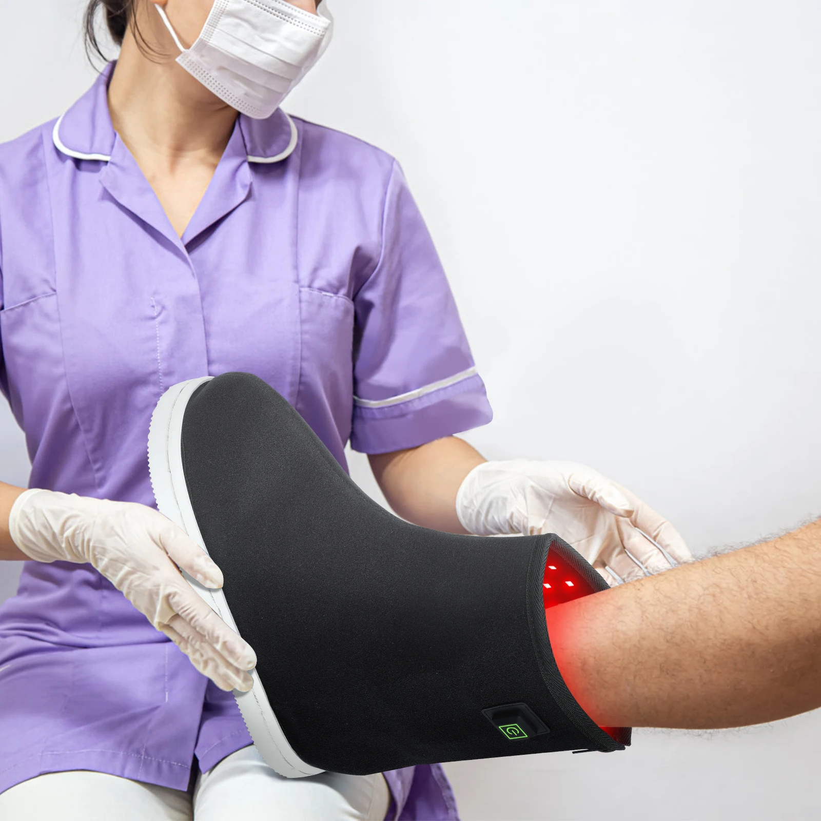 The Red Light Therapy shoes for Neuropathy Pain Relieving Flexible LED Wrap Boots for feet and legs therapeutic