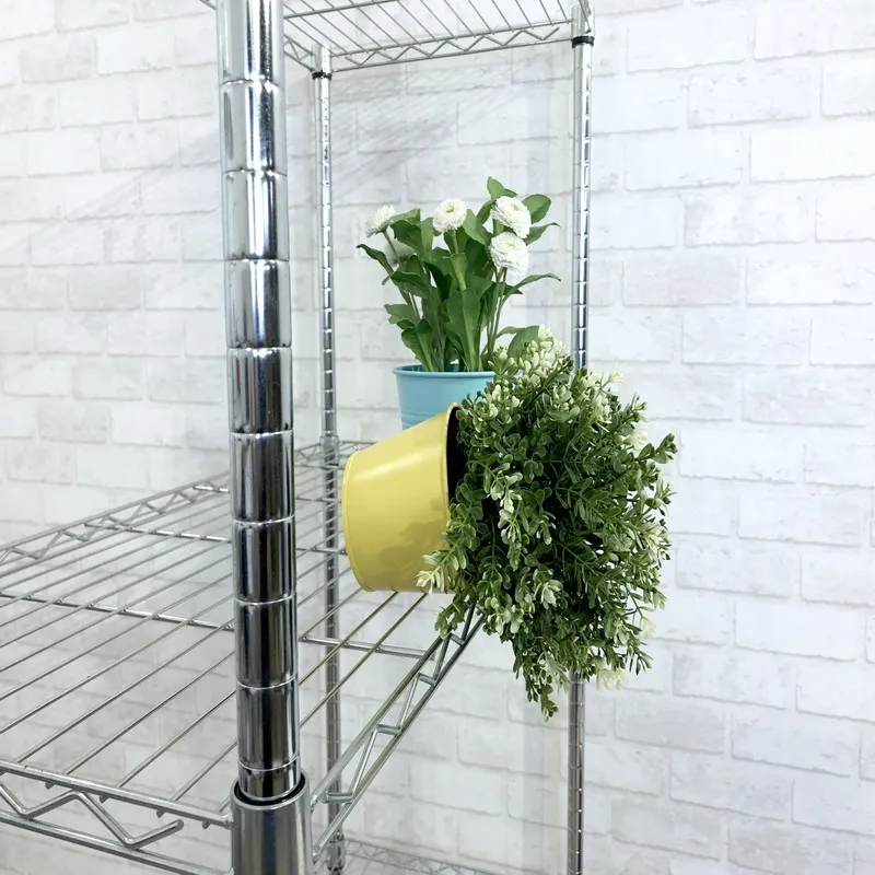 Chrome 35CM Stopper For Shelf For  Height Adjustable Rack Shelf 7 Tier