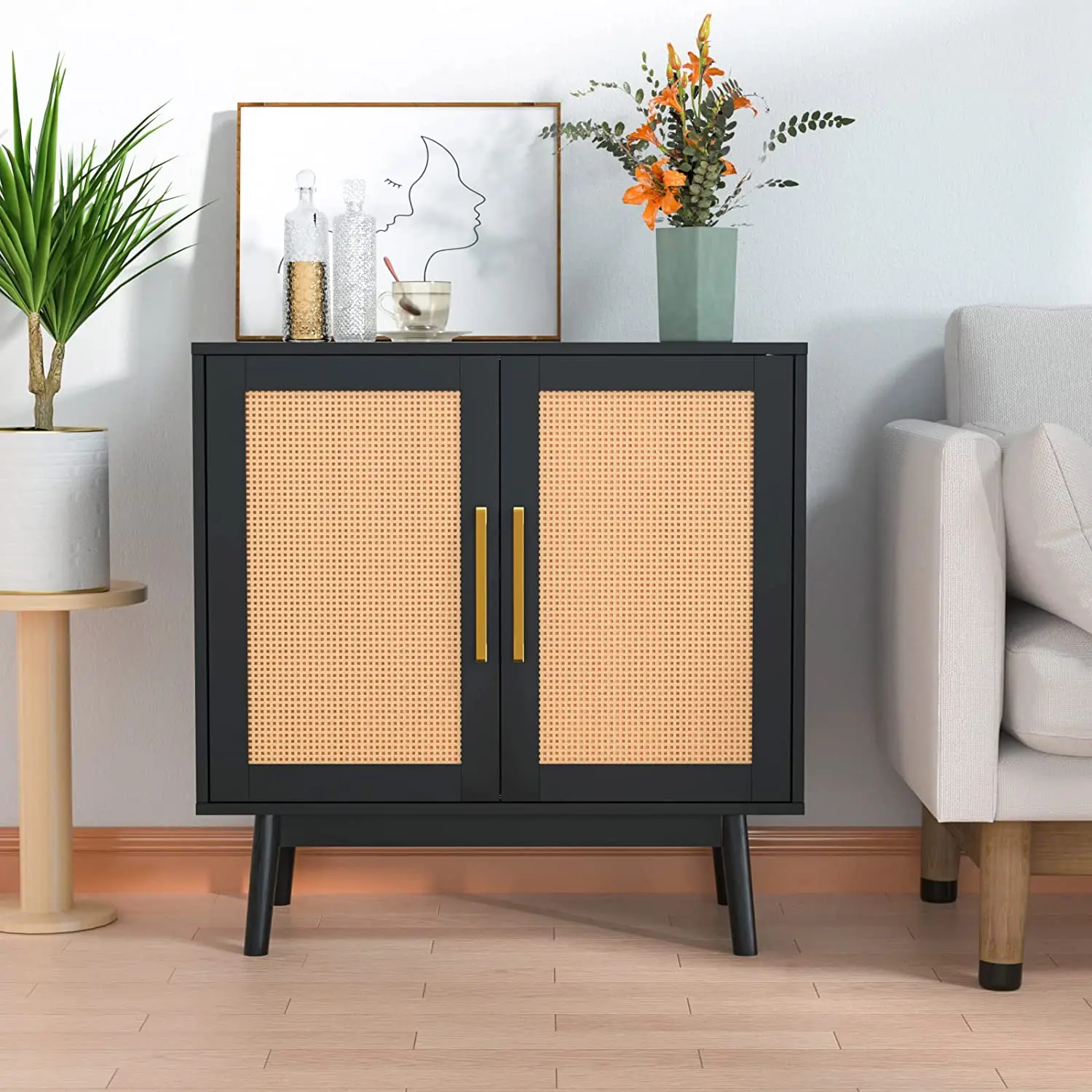 Home Furniture Two Drawers Chest bamboo Cabinets Bedsides Night Stands Table with drawer nightstand of wholesale furniture