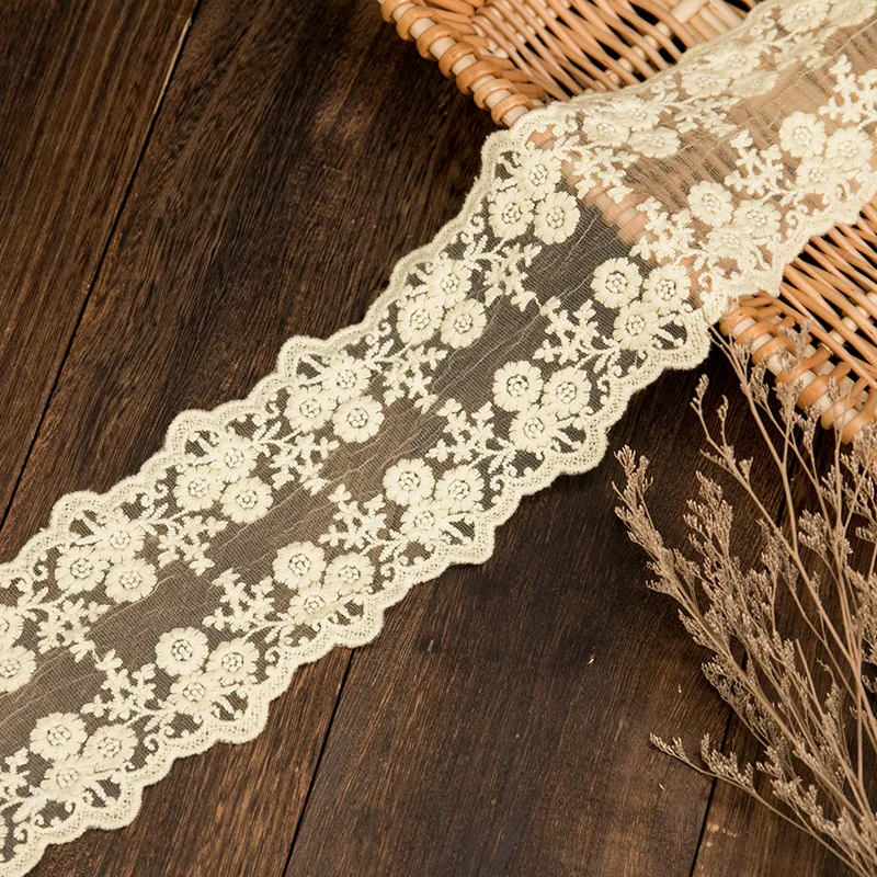 2023 Hot Sales Europe and America Lace High Quality Embroidered Guipure Lace Fabric For Wedding Lace LTZ017