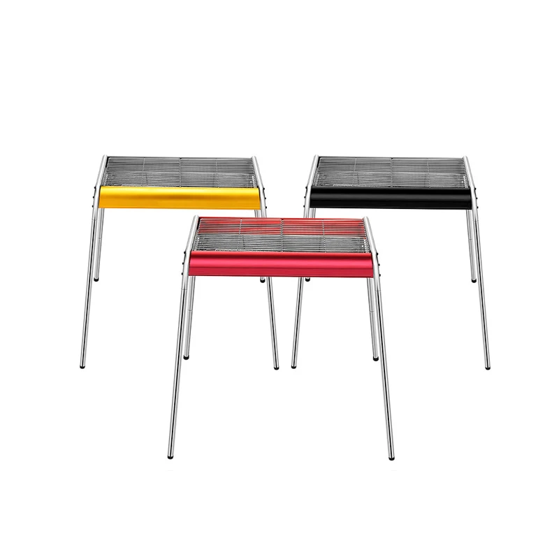 
Aluminum BBQ Grills Portable Foldable smoker charcoal barbeque grill Outdoor Camping Small light BBQ Grills 