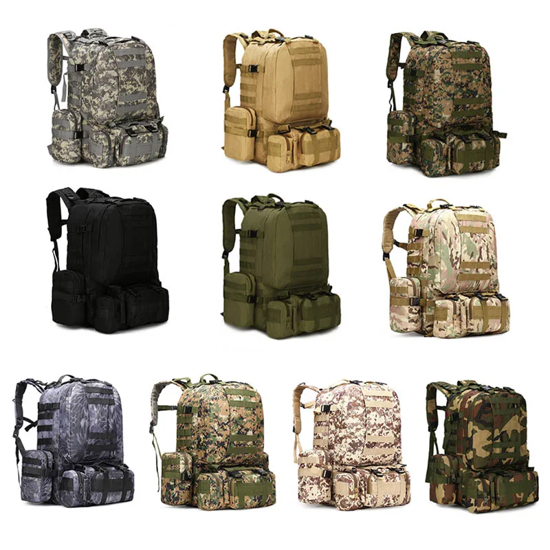 ALL PASS Outdoor Waterproof Hiking Survival Bag Tactical Backpack Multifunctional Backpack