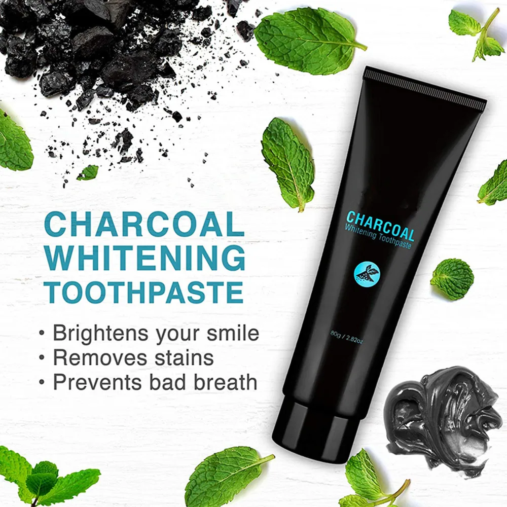 Private Label Whitening Activated Charcoal Teeth Toothpaste