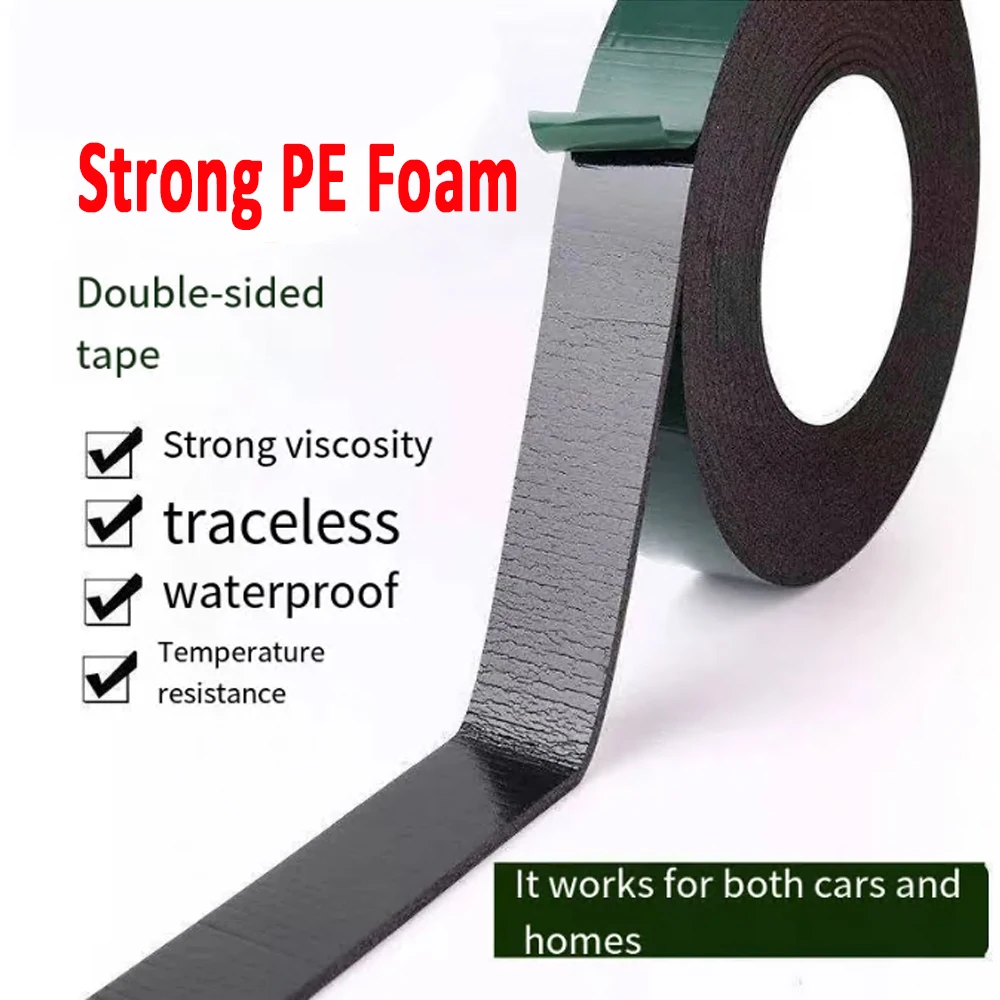 3mm Width x10M 0.5mm Thick LCD Curved Screen Dust Proof Cell Phone Repair Tape Double Sided Adhesive Foam Tape