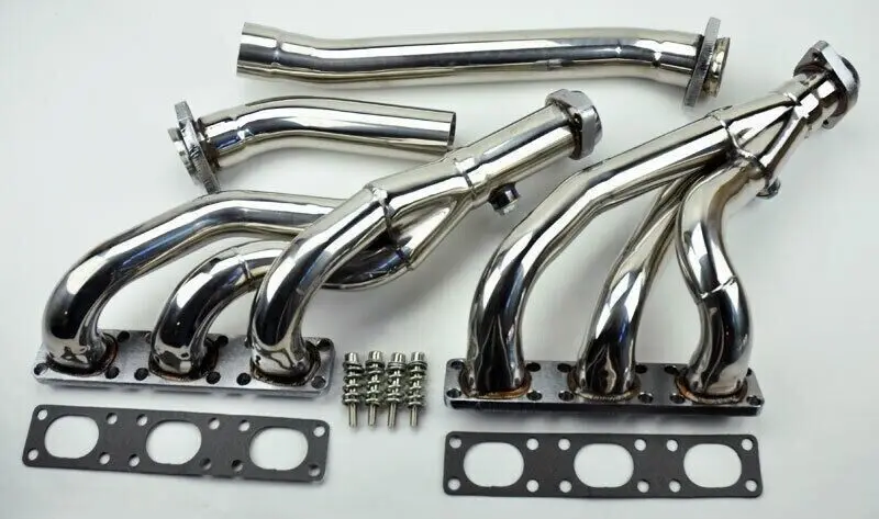 4PC Stainless Steel Performance Exhaust Manifold Headers For BMW E46 E39 Z3 2.5L 2.8L 3.0L L6