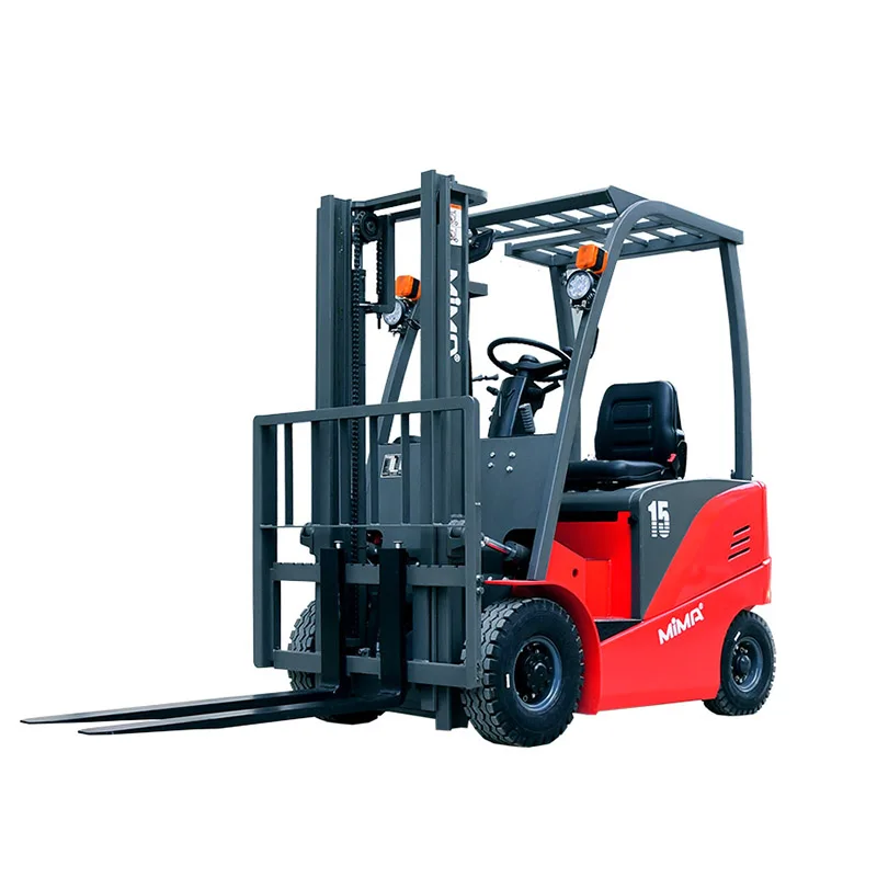 MiMA sit down 3ton electric forklift truck with 6m lifting height warehouse material moving equipment forklifts with rubber tire