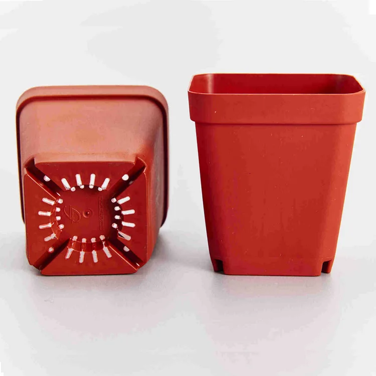 
Succulent Little Black Square Plastic Flower Pot Square Box Practical Multi-color Succulent Flower Nursery Pot 
