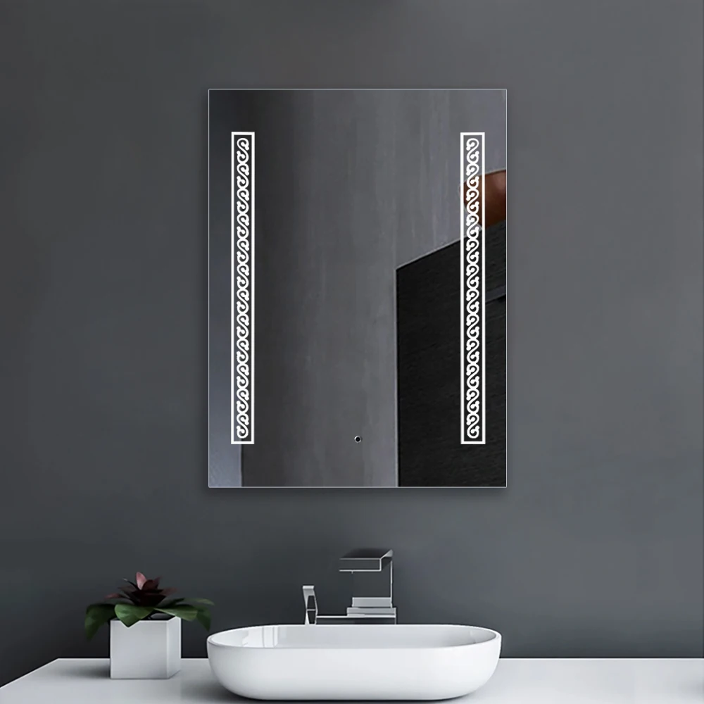 Rectangular LED Light Motion Touch-less IR Sensor Switch Make Up Bathroom Mirrors Smart LED Mirror