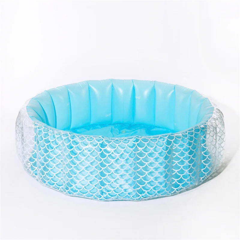 Outdoor Inflatable round Garden Backyard Swimming Blow up Pool for Summer Fun Padding Baby Kids Toddler