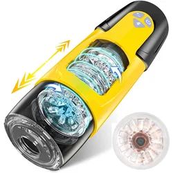 Electric Magnetic Automatic Thrusting Male Masturbator Cup Suction Base for Hands Free Woman Moan Men Masturbation Cup