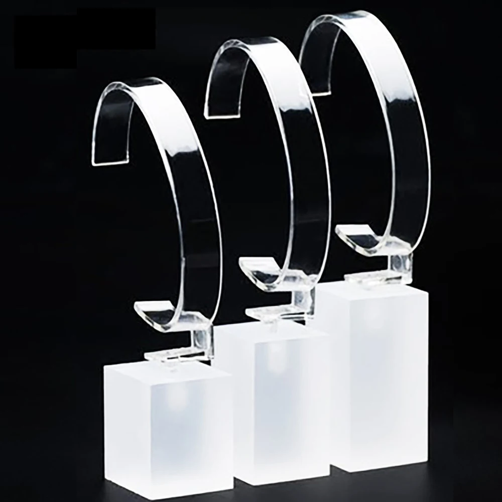 Custom clear acrylic simplified watch display/Acrylic Risers Display