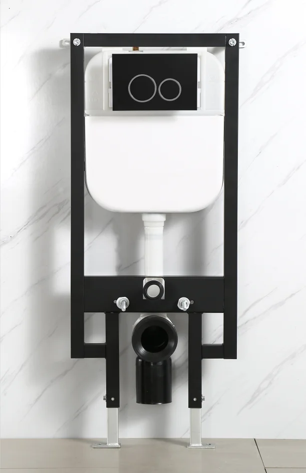 bathroom wall mounted water saving plastic flush cistern concealed wall hung toilet water tank with water Mark