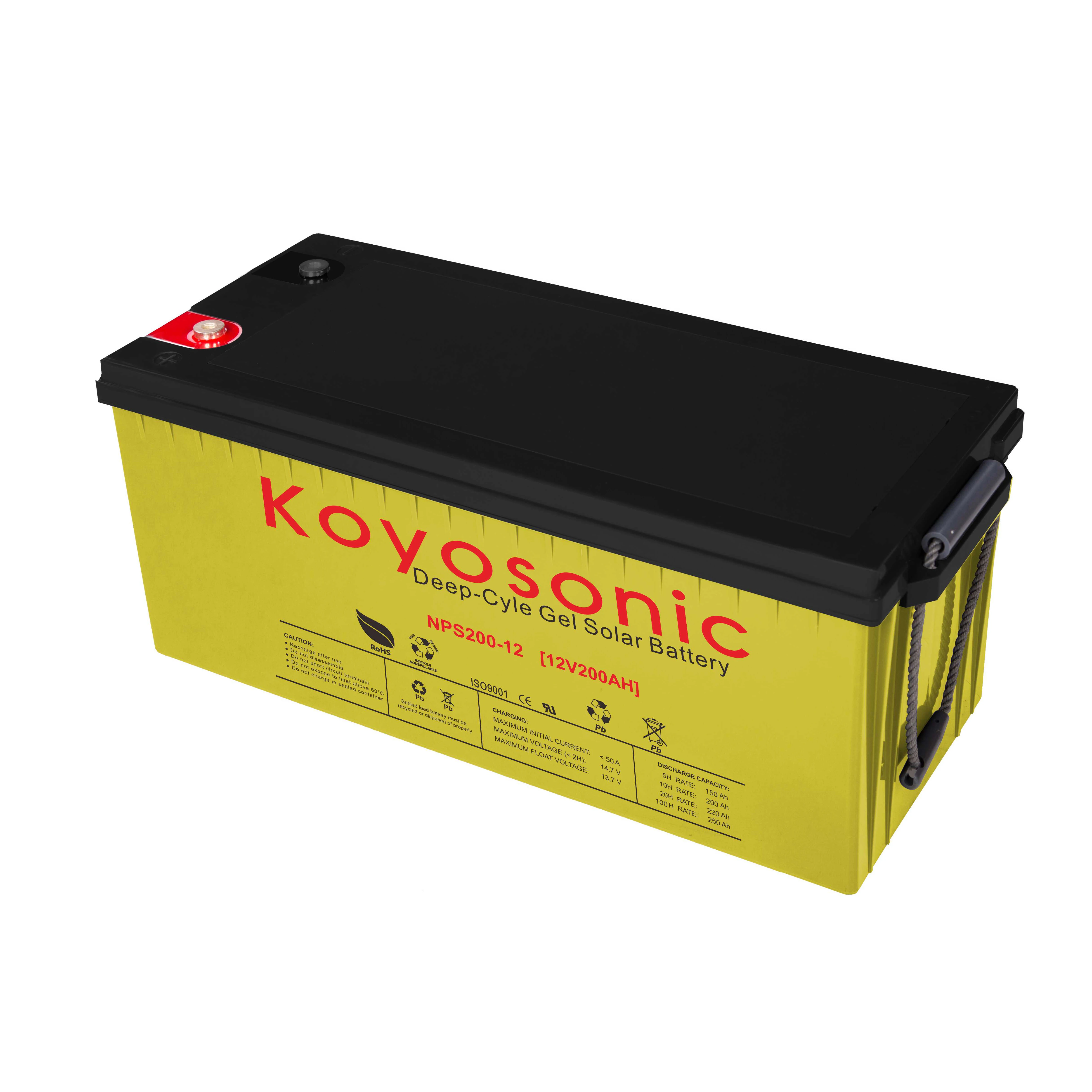 Sealed Lead Acid 12V 200ah Battery UPS AGM VRLA Battery SLA Solar Gel Battery
