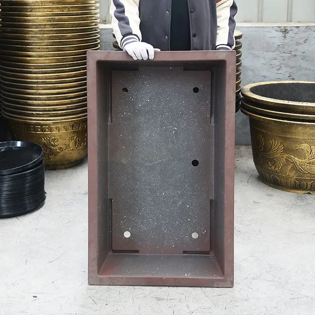 For bonsai lovers Large size rectangle Aluminum plastic garden tree pots enhanced material