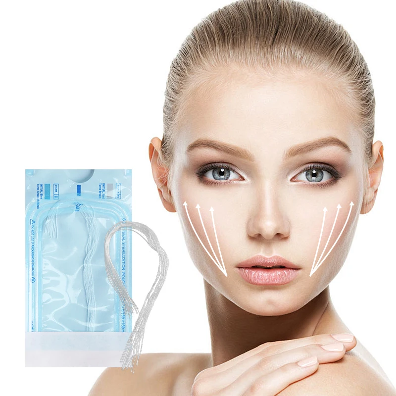 Wholesale Facial Soluble Collagen Protein Threads Lift Face Line Collagen Thread For Reduce Fine Lines Wrinkle Lifting