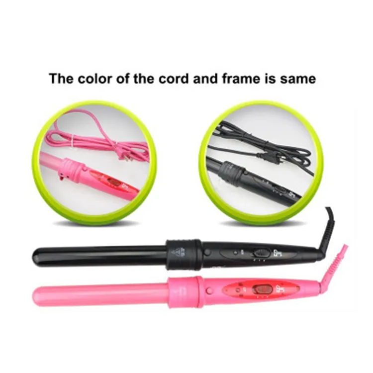 Wholesale Curling Iron Black Hair Curler Set 5 Sizes Curling Wand Rollers 5 Part Curler