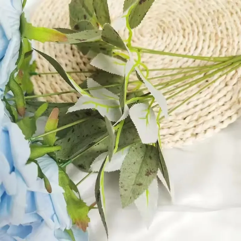 JH230055 manufacturers direct selling blue big head artificial roses flowers with stem for valentine home wedding decoration