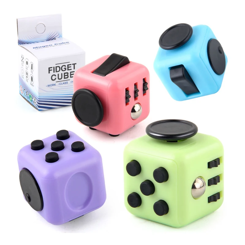 Colorful Mini Gadgets Cube Finger Toy Decompression Cube Multi-function Gadget Cube