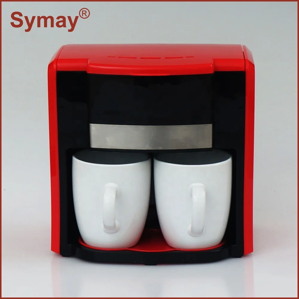 Symay Cheap Price Best Quality Automatic 2 Cup Coffee Maker/Machine