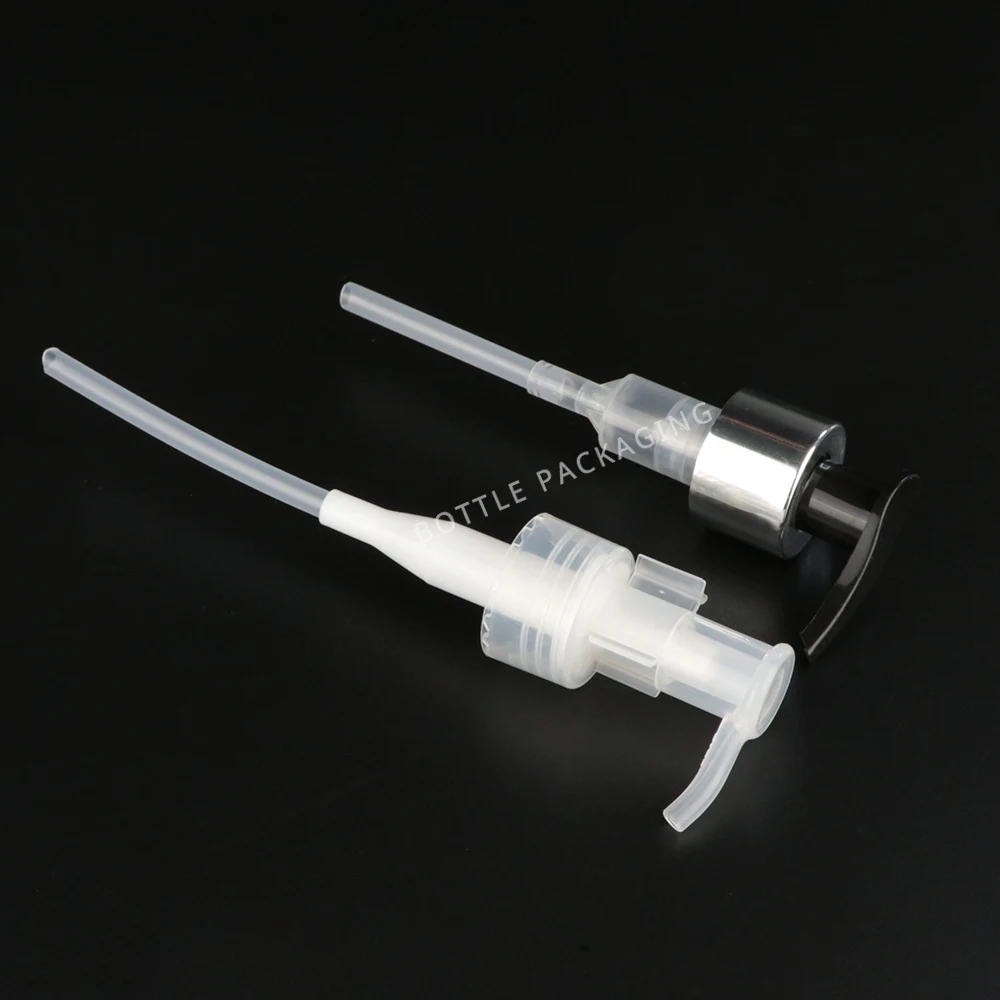 Luxury Black 17 oz Bathroom Soap Dispenser 500ml Cylinder Plastic Bottle PET Bottles Aluminium Pump Shampoo Bottle