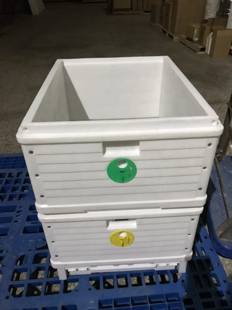 Wholesale Price Food Grade Langstroth Bee Box Plastic Beehive with a Thermometer