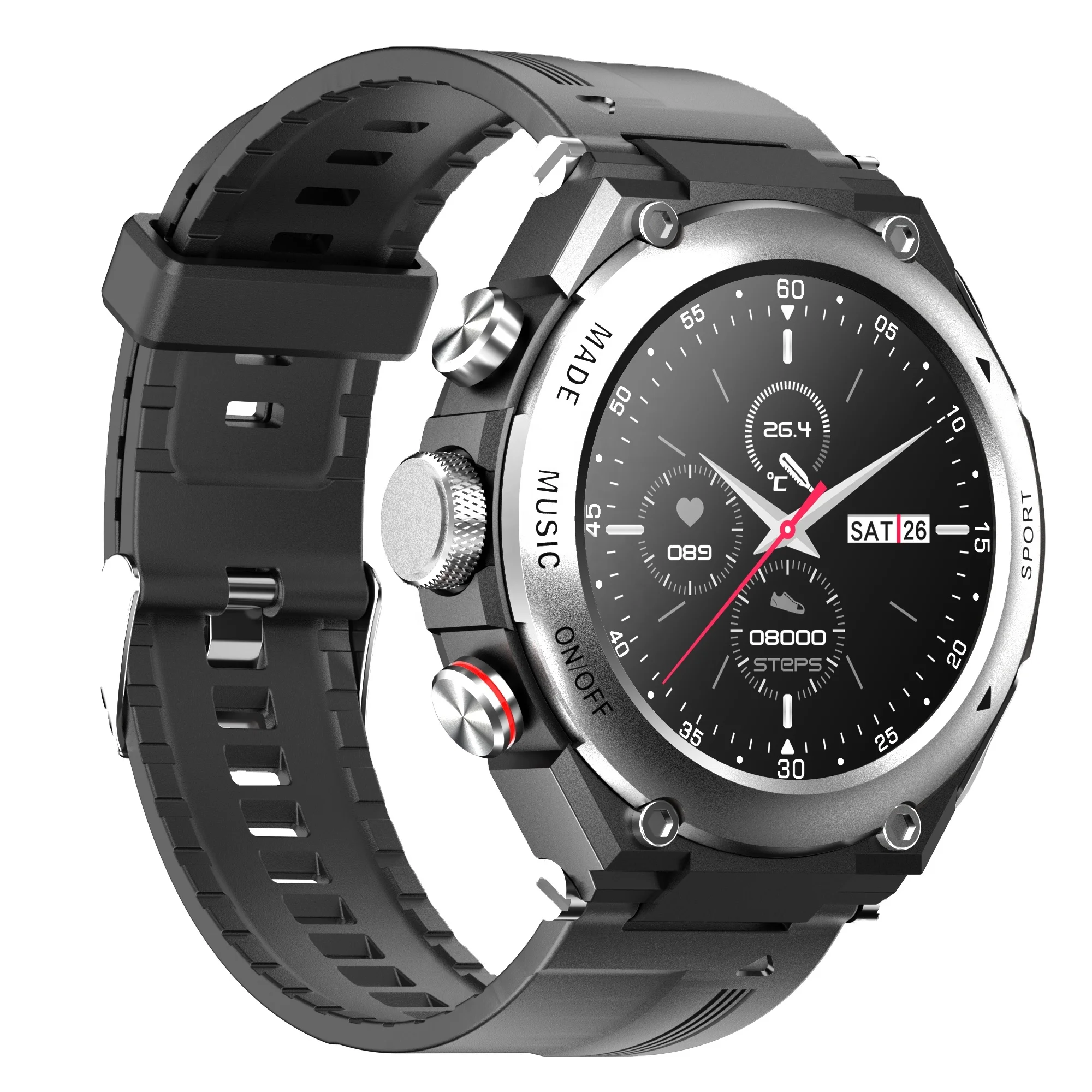 
 BT Call TWS Earphone DIY Watch Face  Sport Smartwatch Body Temperature Multi language BT 5.0 380mAh Smart Watch  