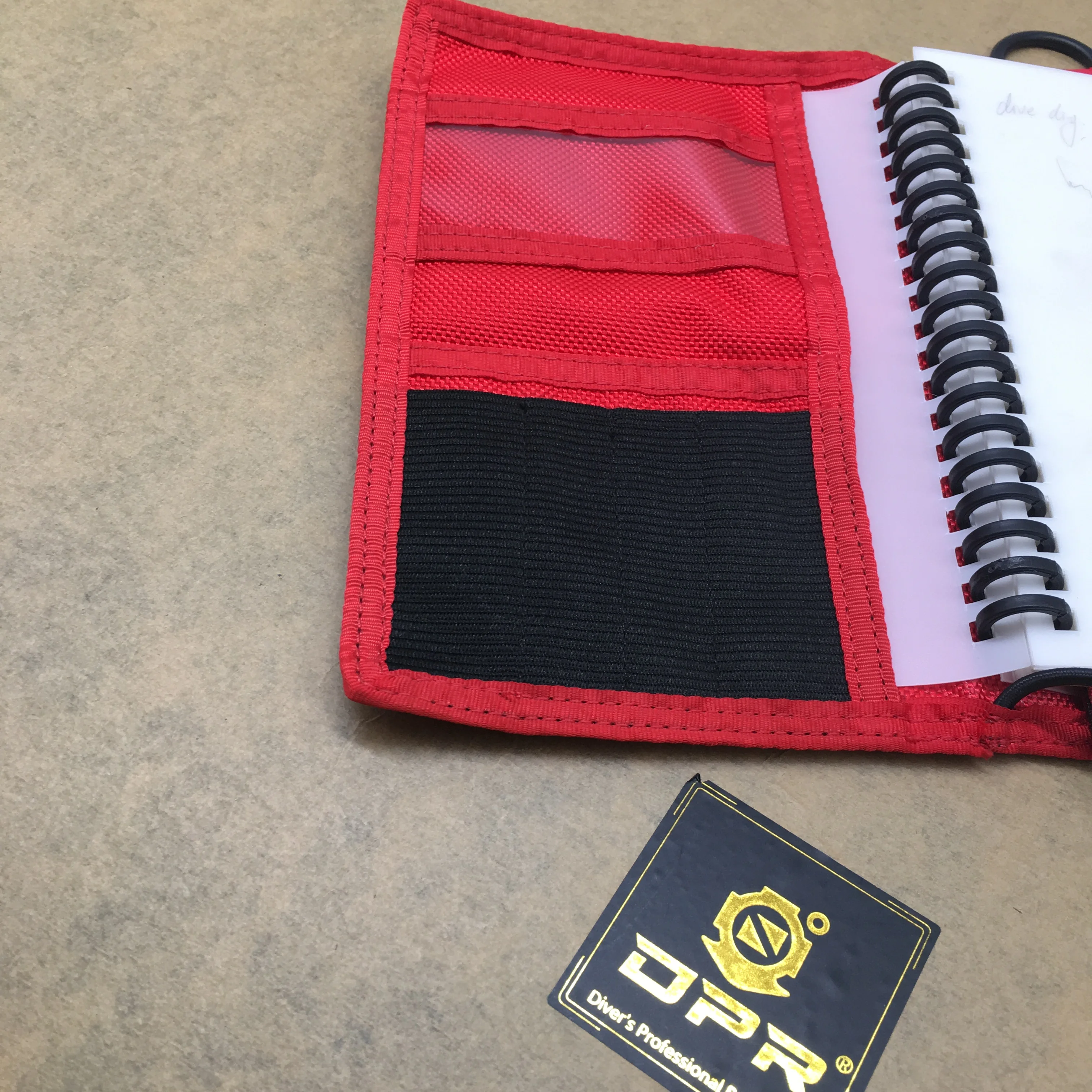 DPR underwater notebook