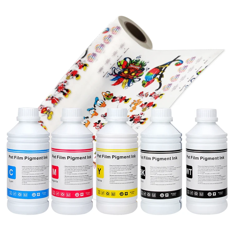 Good Quality Pet Film Water Based Pigment Ink Dtf 6 Color And White Ink Dtf For Epson L1800 1390 3880 Printer