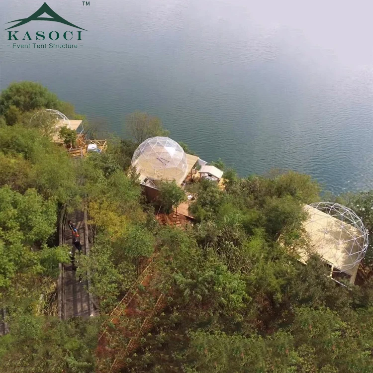 Customized Glamping House Tents GEO Geodome PVC Party Camping Geodesic Dome Tent