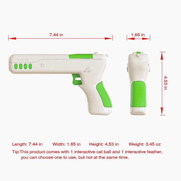 
High-quality owner and pet interaction cat funny gun toy 