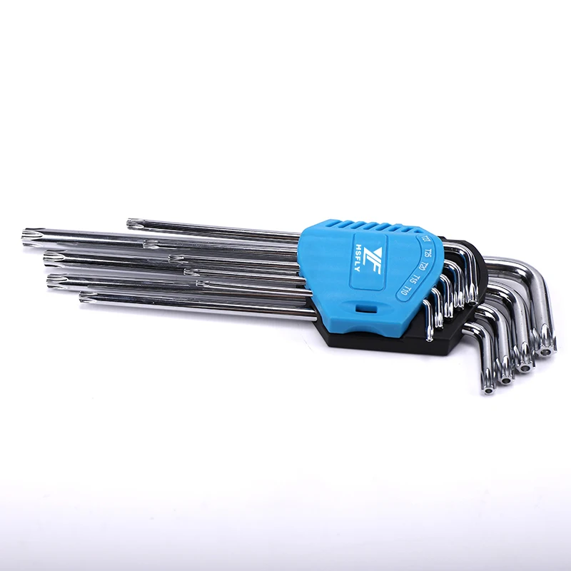 Plated Hand Tool Hollow Torx Wrench Allen Keys Security Torx T15 Wrench