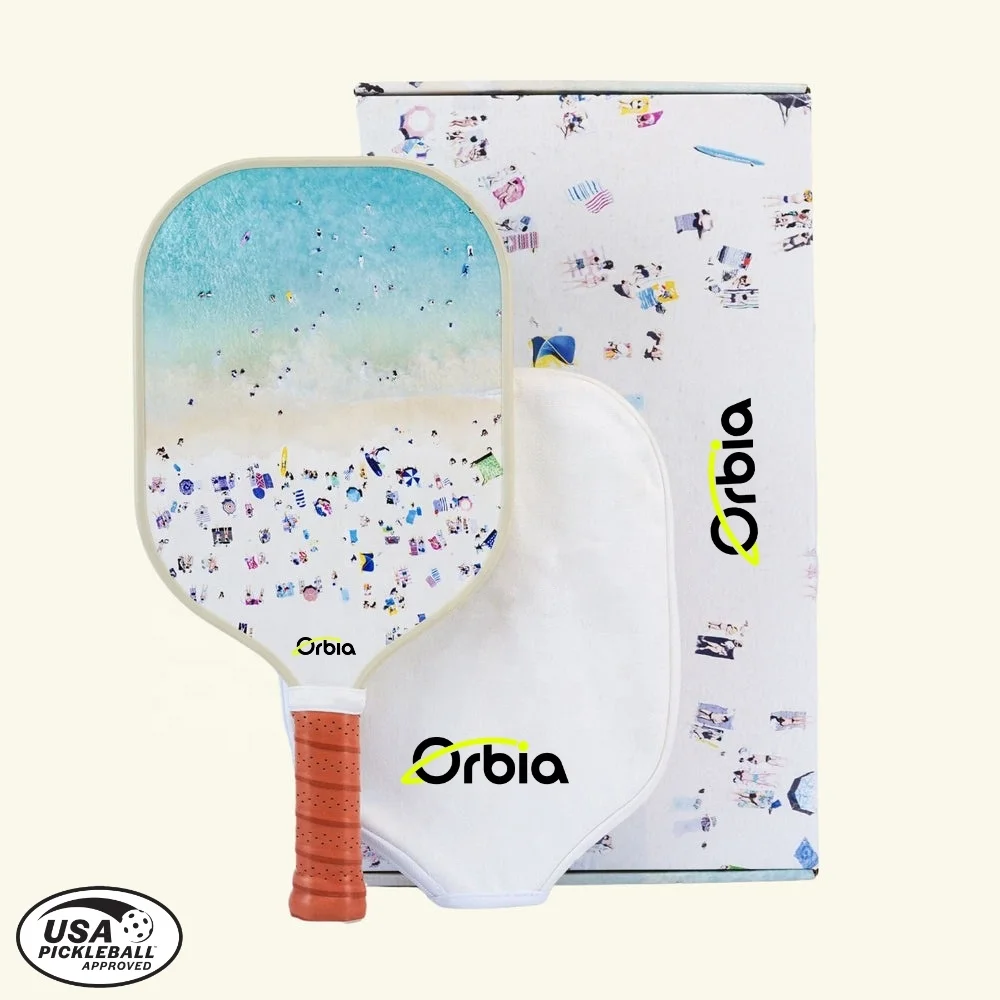 Orbia Sports Custom Logo T700 Honeycomb Composition USAPA Approved Raw Carbon Fiber Pickleball Paddle High Thermoformed Paddle