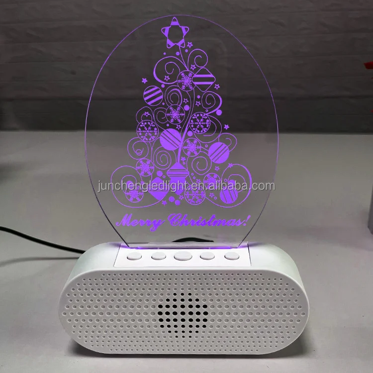 Рождественский подарок 3D светодиодная лампа 7 смешанных и двух цветов Декор для комнаты стол сна детский Ночной свет Usb Светодиодная настольная