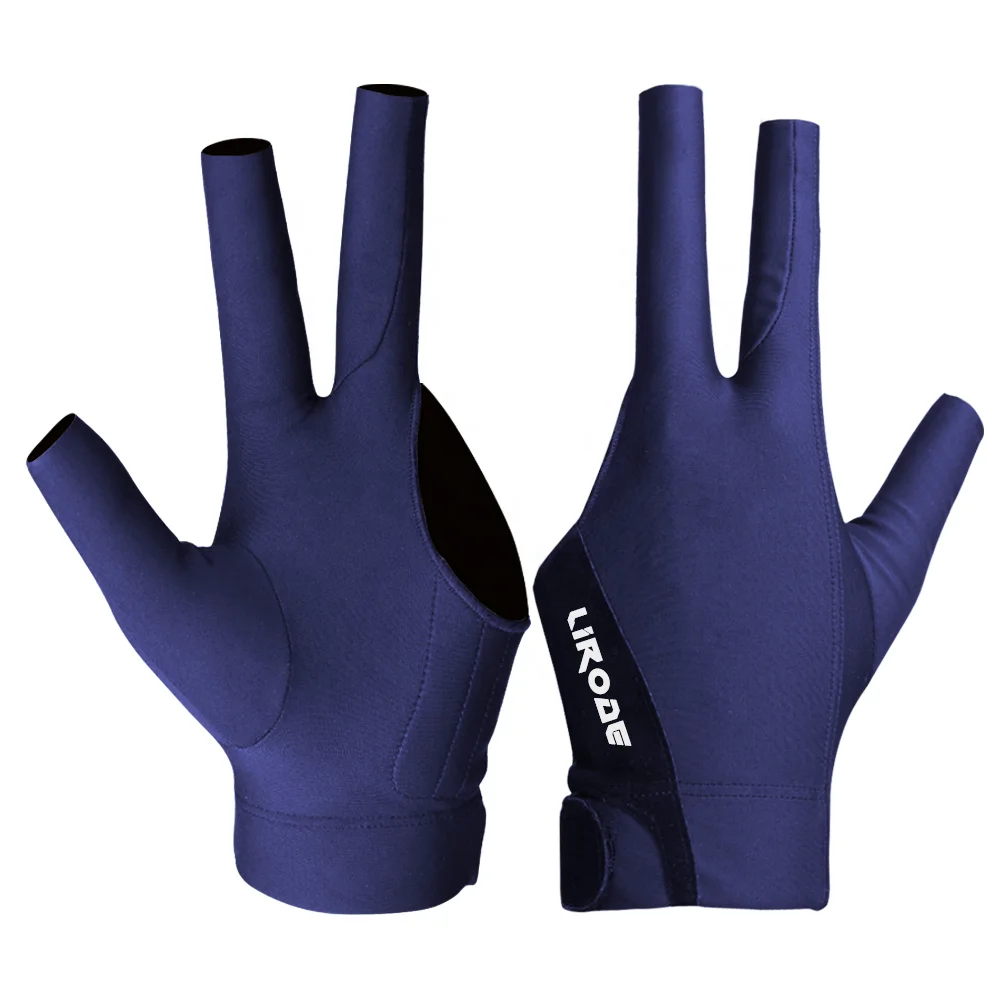 Best Man Woman Elastic 3 Fingers Show Billiard Shooters Carom Pool Cue Gloves Accessories Custom Snooker Gloves for Left Hand