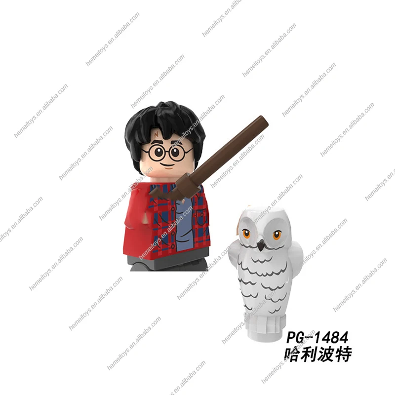 Hot Harry Magic Movie Voldemort Hermione Ron Newt Dumbledore Potteres Building Blocks Mini Action figures Toys For Kids Gift