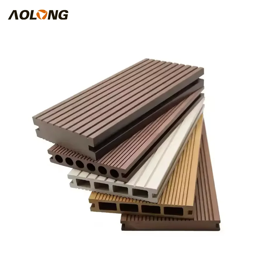 AOLONG Outdoor Raw Material Anti-uv Wood Plastic Composite Decking Timber Wpc Decking