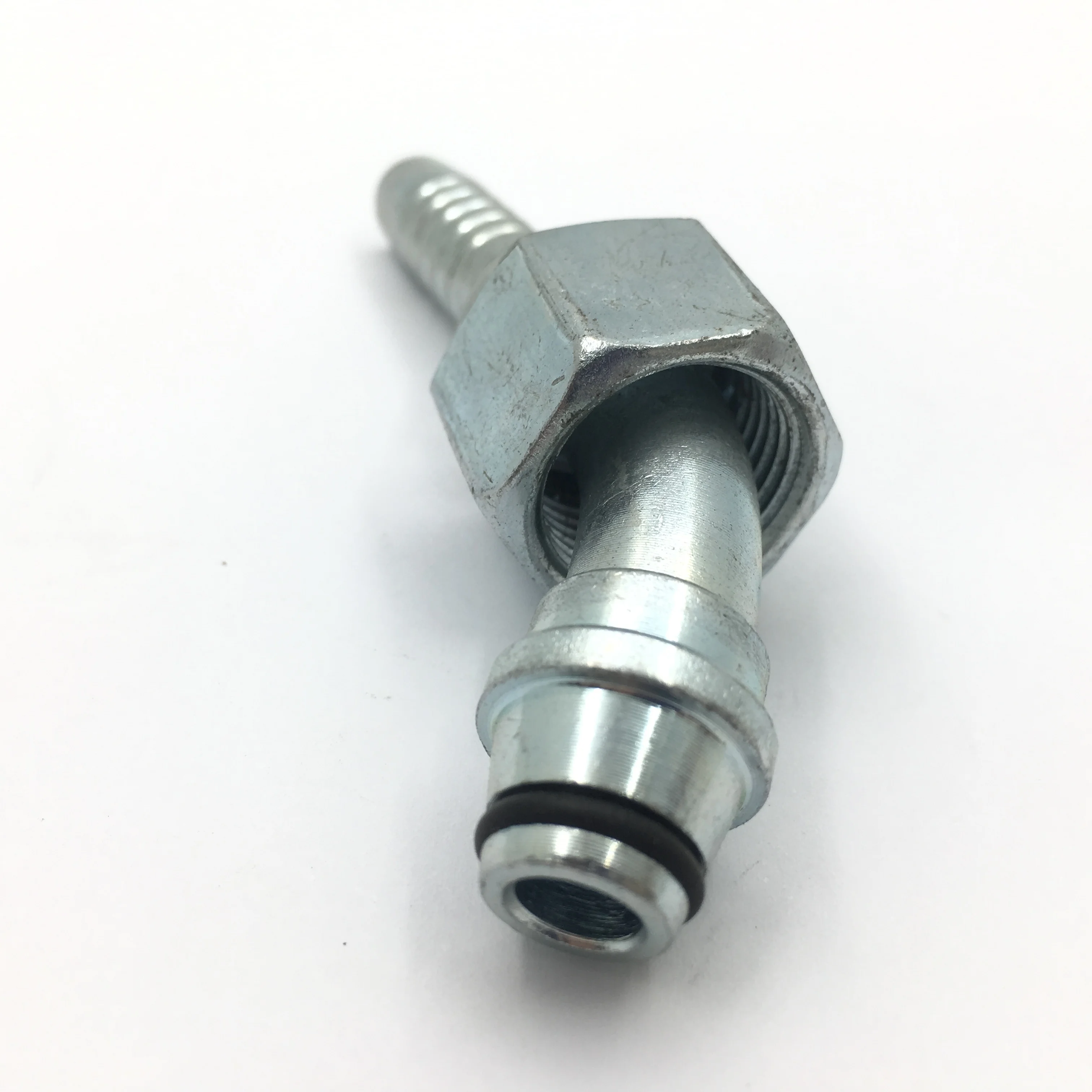metric hydraulic 45 degree pipe hose ferrule fittings of parker hose press