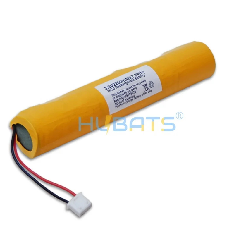 Аккумуляторная батарея Hubats NiCd SC 2200mAh 3 6 V для аварийного освещения Sub C Размер 2200mah светодиодных огней 2.2AH