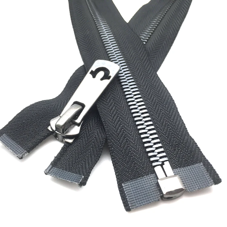 Junye Customized 5# Open End / Close End Colorful Tape  Printing  Metallic  Zipper For Garment