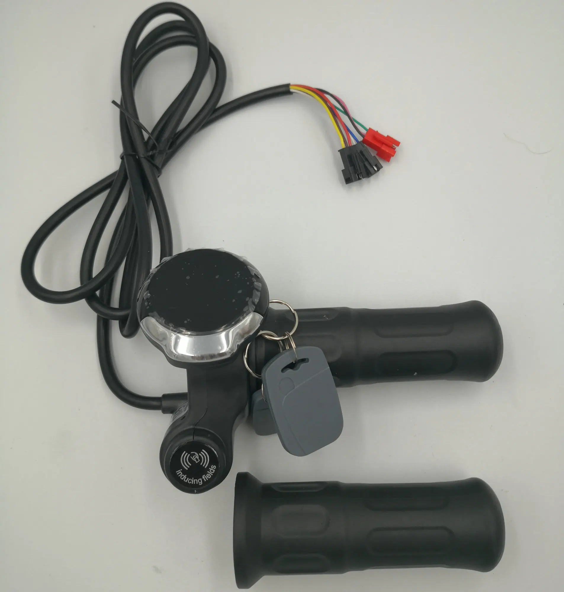 Twist Throttle With Induction Lock+Display 24v36v48v60v Speed Voltage Battery Indicator Electric Bike Scooter MTB Tricycle Part