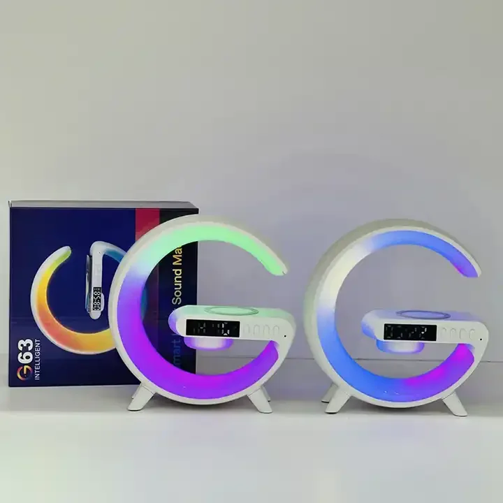 3 in 1 led wireless speaker with sleeping light 10W wireless charger multifunction speaker