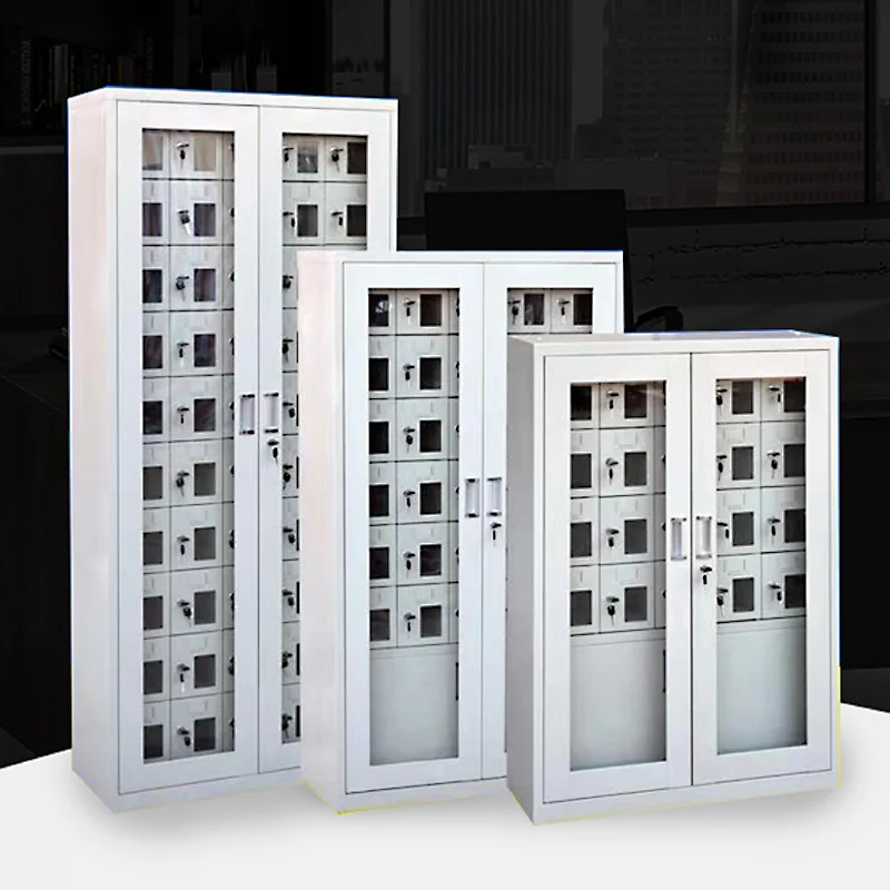 Double locked Cell phone charging locker timer switch for examination room