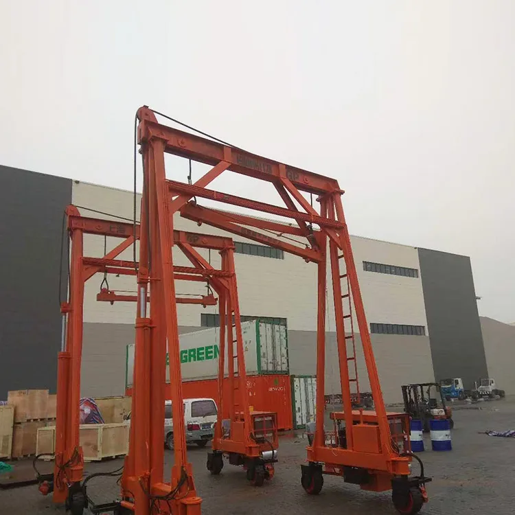 40 Ton Mobile Container Hydraulic Crane Portable Containers Lifting Gantry Cranes