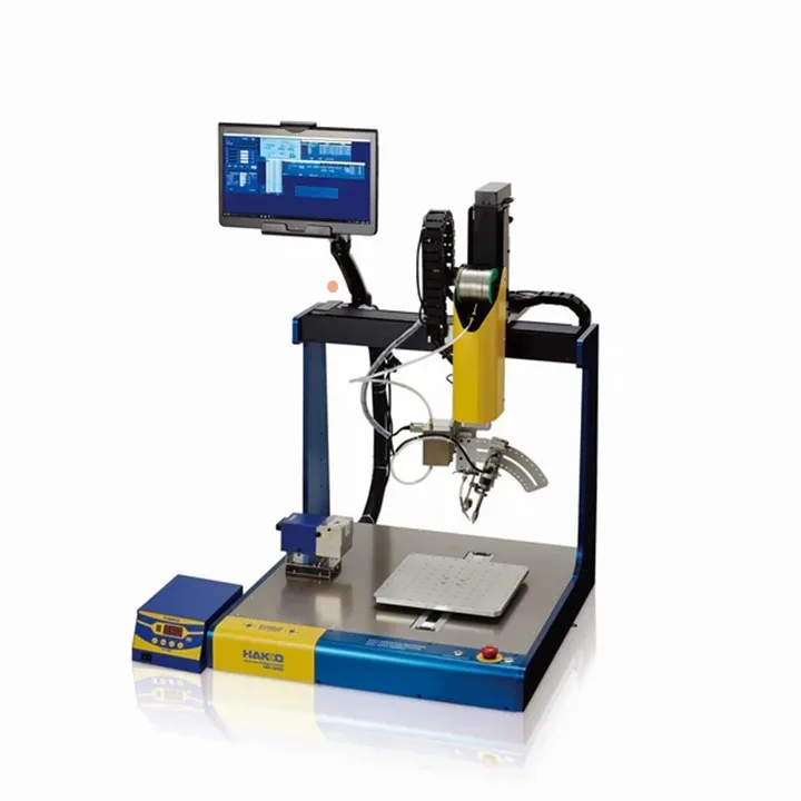 Auto Soldering 4-axis + 1 feeder HU200 HAKKO ORIGINAL Multi-axis Soldering System HU-200 ROBOHAKKO Soldering Robot