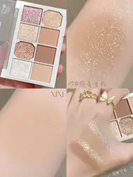 Customize Wholesale Private Label Eyeshadow Palette High Quality 8 Color Eye Shadow Cosmetic Makeup Waterproof Nude Eyeshadow