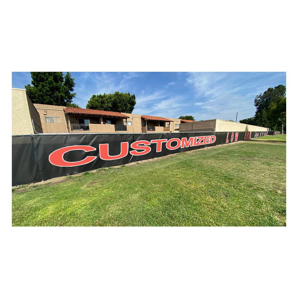 Outdoor Printed banners advertising outdoor happy birthday balloons banner mesh banner