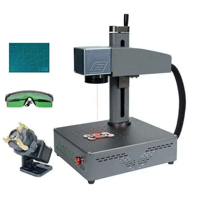 DAJA S4 20W Fiber Laser Large Engrave Area 3d Metal Card Laser Engraving Machines Fiber Printer Marking Machine For Sale