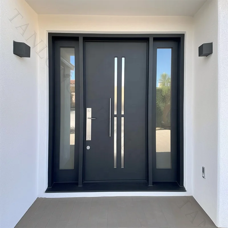 Custom high quality european modern security door front entrance doors for houses