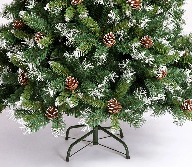 
Slim PVC artificial christmas decoration xmas christmas tree with pine cone 