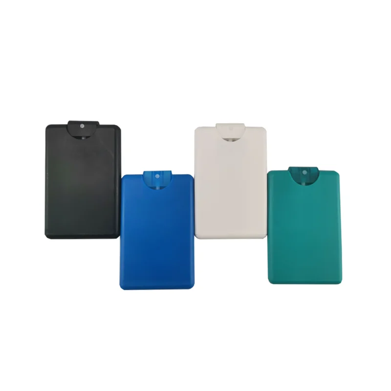 38ml 45ml Cellphone shaped plastic travel pocket size alcohol perfume hand sanitizer flat mist spray credit card bottle
